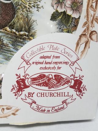 Heritage Churchill Collector Plate Wildlife Mallard Anas Platyrhynchos NRFB 4