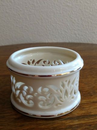 Lenox Pierced China Tealight Candle Holder