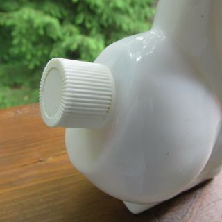 Vintage Avon Rooster Lotion Milk Glass Decanter Bottle Milk Glass - 1991 Empty 3