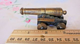Civil War Vintage Brass Cannon Mini Collectible U.  S.  S Constitution Cast Iron