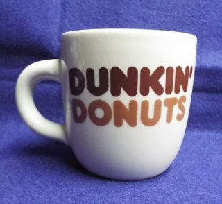 Vintage Dunkin Donuts Heavy Duty Advertising Coffee Cup Mug