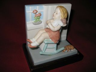 Bessie Pease Gutmann " Lullaby " Porcelain Figure By The Heirloom Tradition 1985