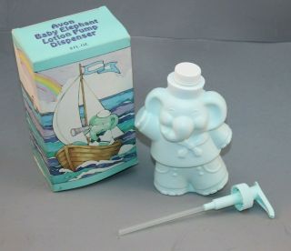 Vintage Avon Plastic Baby Elephant Lotion Soap Dispenser 1984