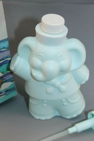 Vintage Avon Plastic Baby Elephant Lotion Soap Dispenser 1984 2