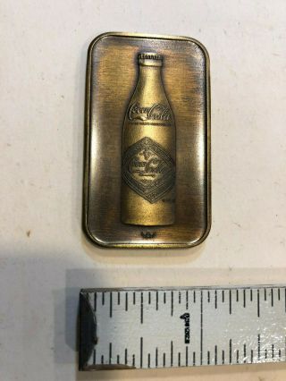 Coca Cola Bottling Co.  Of N.  Y.  Numbered Brass Paperweight " Limited Edition 1977 "