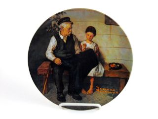 Edwin Knowles Collector Plate Norman Rockwell Lighthouse Keeper 