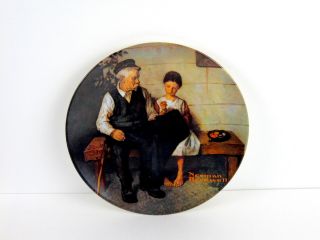 Edwin Knowles Collector Plate Norman Rockwell Lighthouse Keeper ' s Daughter 1979 2