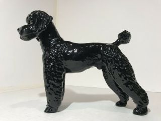 Goebel West Germany Black Painted Porcelain Poodle Dog Figurine Vtg Collectable
