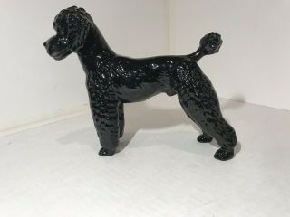 Goebel West Germany Black Painted Porcelain Poodle Dog Figurine VTG Collectable 3