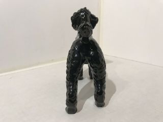 Goebel West Germany Black Painted Porcelain Poodle Dog Figurine VTG Collectable 4