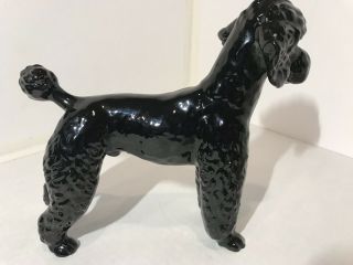 Goebel West Germany Black Painted Porcelain Poodle Dog Figurine VTG Collectable 5