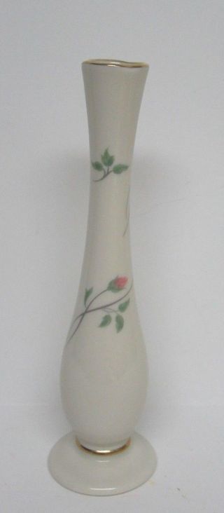 Lenox Rose Manor China Floral Bud Vase EUC 3