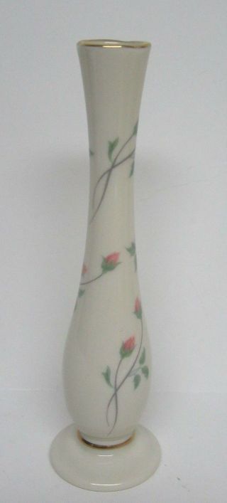 Lenox Rose Manor China Floral Bud Vase EUC 4
