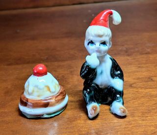 Vintage Little Jack Horner Miniature Nursery Rhyme Figurine Bone China Porcelain