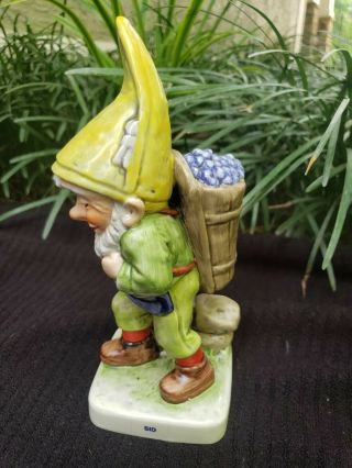 Vintage Goebel Co - Boys Sid The Vintner Gnome Elf Porcelain Figurine 7”
