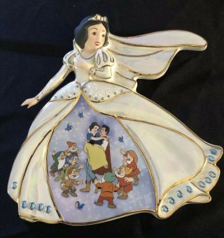 Disney Snow White Wedding Happily Ever After Bradford Exchange Hanger Plate