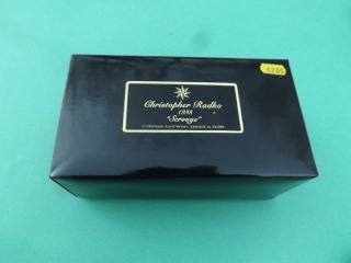 Christopher Radko 1998 Scrooge Christmas Ornament Empty Box Only