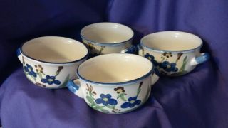 Set Of 4 Vintage Soup Bowls.  Cisco Torrance China.