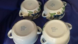 Set of 4 Vintage Soup Bowls.  Cisco Torrance China. 3