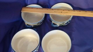 Set of 4 Vintage Soup Bowls.  Cisco Torrance China. 4