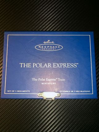 2005 Hallmark Ornament: The Polar Express Train Complete Set