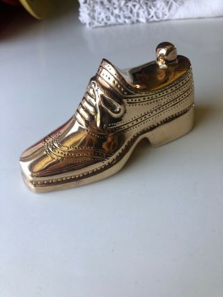 Jonathan Adler BRASS Loafer Shoe Bottle Opener Polished Unique Gold Foot Barware 2