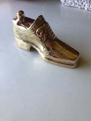 Jonathan Adler BRASS Loafer Shoe Bottle Opener Polished Unique Gold Foot Barware 3