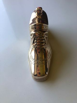 Jonathan Adler BRASS Loafer Shoe Bottle Opener Polished Unique Gold Foot Barware 4