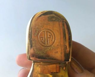 Jonathan Adler BRASS Loafer Shoe Bottle Opener Polished Unique Gold Foot Barware 5
