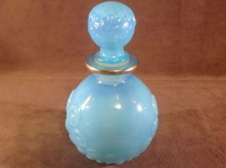 Vintage Avon " Bristol Blue " Sonnet Cologne Bottle Empty