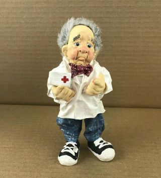 Ca Art Handcrafted Doctor Collectible Sculpture Figurine 7” Kristin 94 Cold Cast
