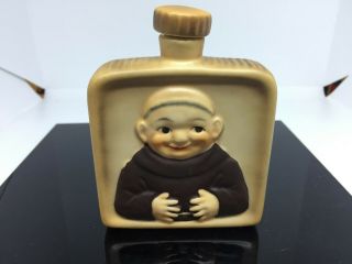 Vintage Goebel Friar Tuck Liquor Flask Kl97 With Cork Stopper