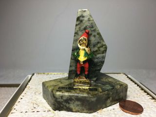 Real Connemara Marble Vintage Paperweight Miniature Irish Leprechaun/elf/gnome