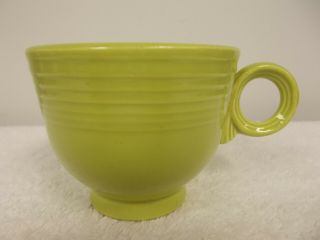 Vintage Homer Laughlin Fiestaware Chartreuse Lime Green Coffee Tea Cup Mug