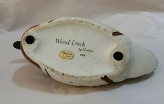 Vintage Porcelain Wood Duck Signed by Andrea Sadek Japan 6314 Multi Color 5