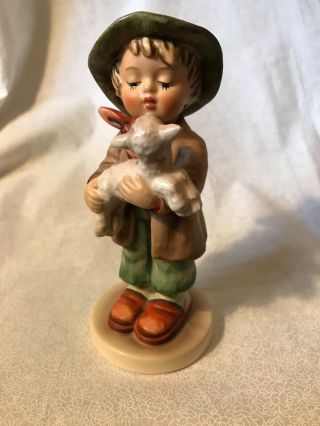 Vintage Goebel Hummel " Lost Sheep " Boy With Lamb Figure 68 2/0 4 Inches Tall