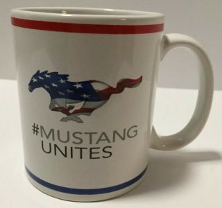 Ford Mustang Coffee Cup Mustang Unites Coffee Tea Mug Horse Logo Flag American