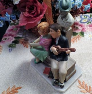 Gorham SERENADE Norman Rockwell’s Cover painting Figurine Porcelain LIMITED 3