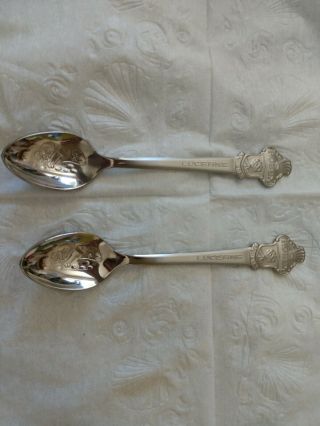 Vintage Set of 2 Rolex Lucerne Bucherer of Switzerland Souvenir Spoon 2
