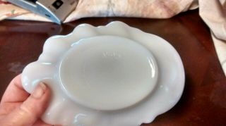 Avon Milk Glass - Vintage - Cherub Angel Soap Dish - Trinket - Candy Dish - Cupid 4