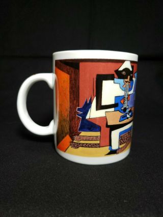 Chaleur Master Cubists Pablo Picasso Three Musicians D.  Burrows Coffee Tea Mug 2
