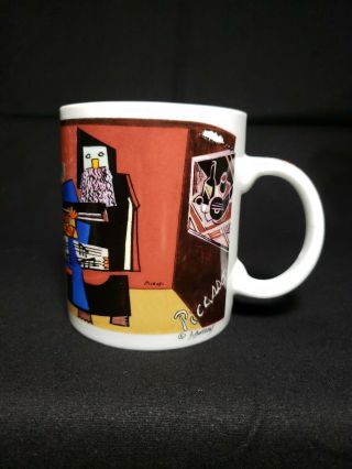 Chaleur Master Cubists Pablo Picasso Three Musicians D.  Burrows Coffee Tea Mug 3