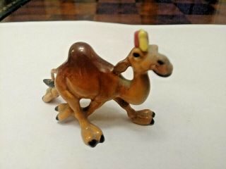 Vintage Miniature Fine Bone China Figurine One Hump Walking Camel