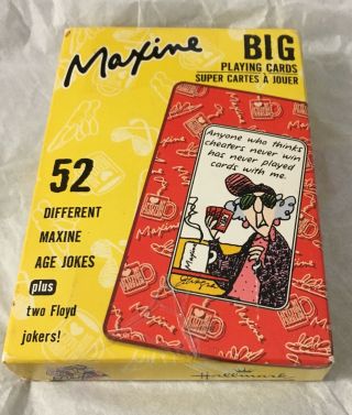 Boxed Deck Jumbo Playing Cards Complete Hallmark Maxine Humorous Funny