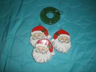 Russ Christmas Holiday Wind Chime Porcelain Santa Claus Miniature Vintage