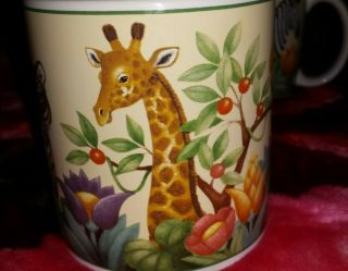 Sakura Jungle Animals Coffee Mugs Cups Set of 3 Stephanie Stouffer 3