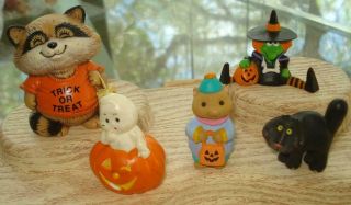 Hallmark Witch Shirt Tales Russ Miniature Figures Halloween Theme