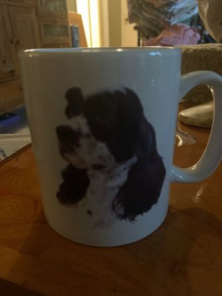 Bow Wow Meows Cocker Spaniel Oversized Dog Coffee Cup Mug,  S&h