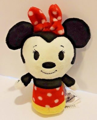 Hallmark Itty Bittys Disney Minnie Mouse Small Plush 5 In.  Polka Dot