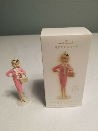 2009 Barbie Preferably Pink Barbie Doll Hallmark Keepsake Christmas Ornament